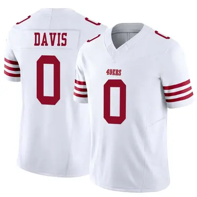 Men's Limited Khalil Davis San Francisco 49ers White Vapor F.U.S.E. Jersey