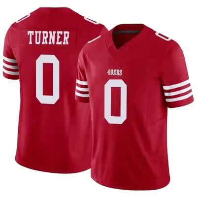 Men's Limited Malik Turner San Francisco 49ers Scarlet Vapor F.U.S.E. Jersey