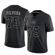 Men's Limited Nesta Jade Silvera San Francisco 49ers Black Reflective Jersey