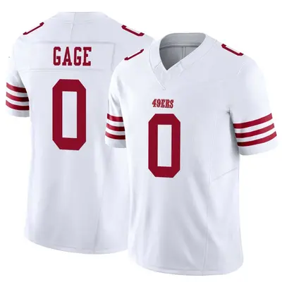 Men's Limited Russell Gage San Francisco 49ers White Vapor F.U.S.E. Jersey