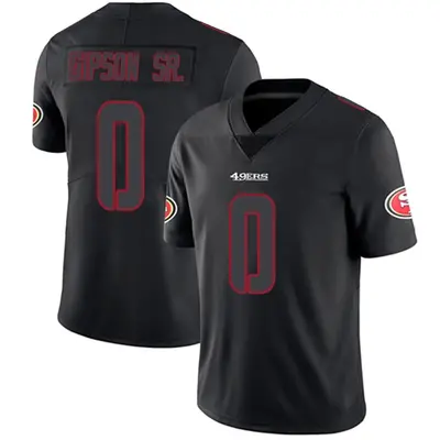 Men's Limited Tashaun Gipson Sr. San Francisco 49ers Black Impact Jersey