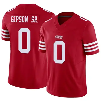 Men's Limited Tashaun Gipson Sr. San Francisco 49ers Scarlet Vapor F.U.S.E. Jersey