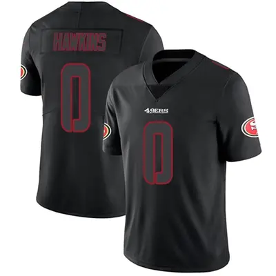 Men's Limited Taylor Hawkins San Francisco 49ers Black Impact Jersey