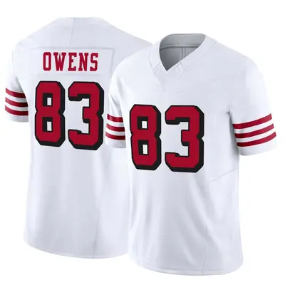 Men's Limited Terique Owens San Francisco 49ers White Alternate Vapor F.U.S.E. Jersey