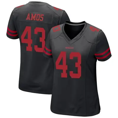 Women's Game Adrian Amos San Francisco 49ers Black Alternate Jersey