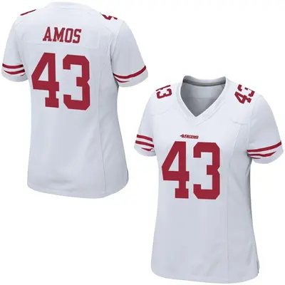 Women's Game Adrian Amos San Francisco 49ers White Jersey