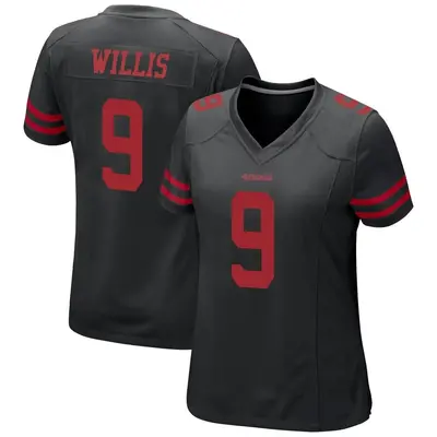 Women's Game Brayden Willis San Francisco 49ers Black Alternate Jersey