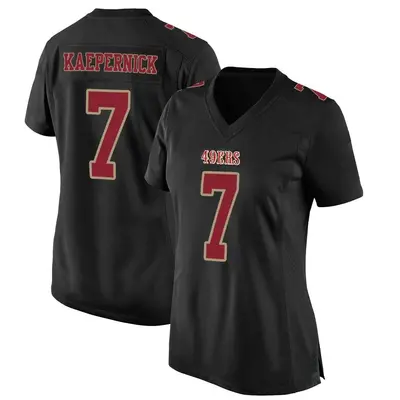 Women's Game Colin Kaepernick San Francisco 49ers Black Fashion Jersey