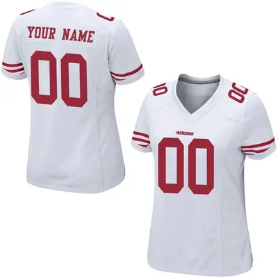 Women's Game Custom San Francisco 49ers White Jersey