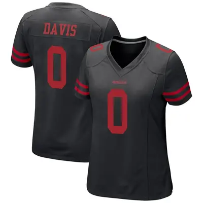 Women's Game Khalil Davis San Francisco 49ers Black Alternate Jersey