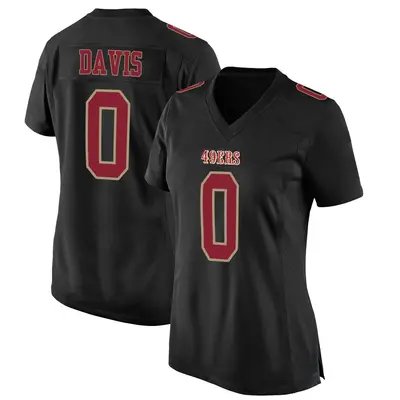 Women's Game Khalil Davis San Francisco 49ers Black Fashion Jersey