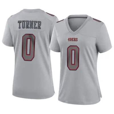 Women's Game Malik Turner San Francisco 49ers Gray Atmosphere Fashion Jersey