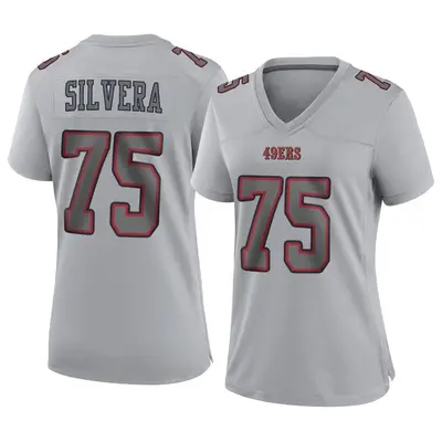 Women's Game Nesta Jade Silvera San Francisco 49ers Gray Atmosphere Fashion Jersey