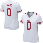 Women's Game Russell Gage San Francisco 49ers White Jersey