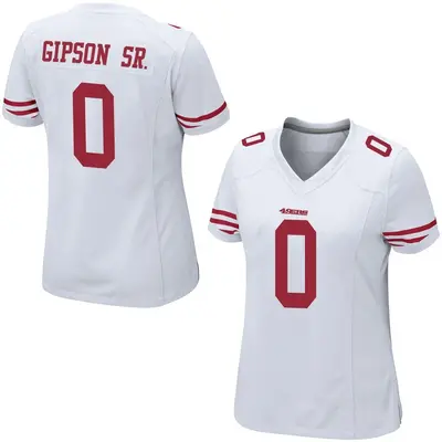 Women's Game Tashaun Gipson Sr. San Francisco 49ers White Jersey