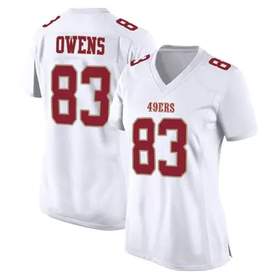 Women's Game Terique Owens San Francisco 49ers White Fashion Jersey