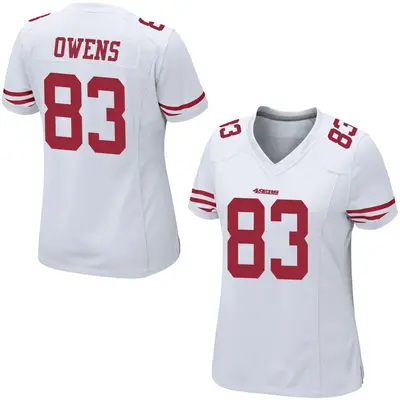 Women's Game Terique Owens San Francisco 49ers White Jersey