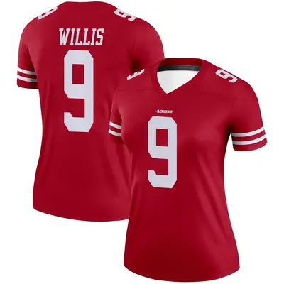 Women's Legend Brayden Willis San Francisco 49ers Scarlet Jersey