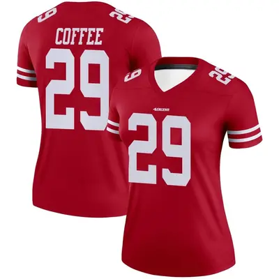 Women's Legend Glen Coffee San Francisco 49ers Scarlet Jersey