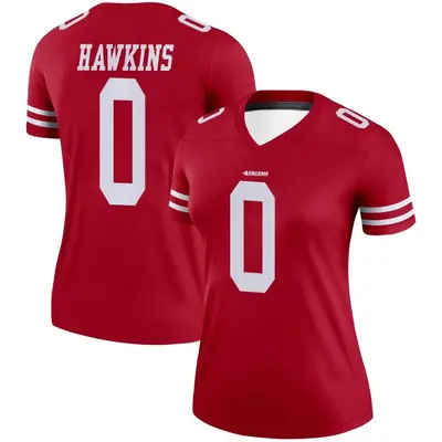 Women's Legend Taylor Hawkins San Francisco 49ers Scarlet Jersey