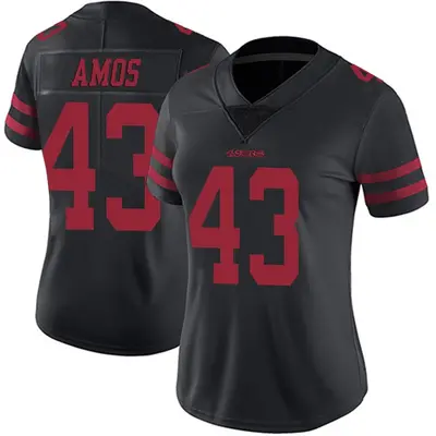 Women's Limited Adrian Amos San Francisco 49ers Black Alternate Vapor Untouchable Jersey