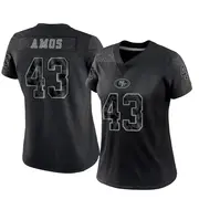 Women's Limited Adrian Amos San Francisco 49ers Black Reflective Jersey