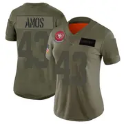 Women's Limited Adrian Amos San Francisco 49ers Camo 2019 Salute to Service Jersey