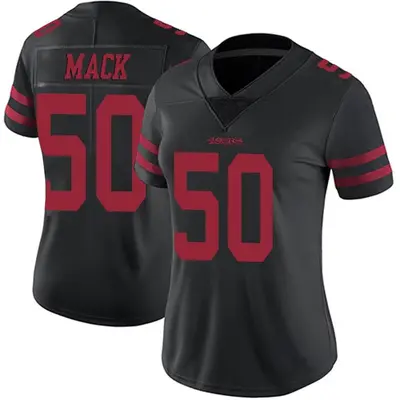 Women's Limited Alex Mack San Francisco 49ers Black Alternate Vapor Untouchable Jersey