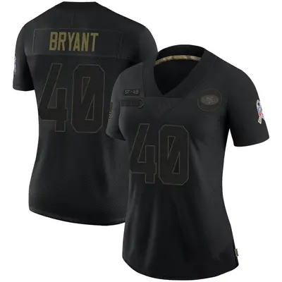 Women's Limited Austin Bryant San Francisco 49ers Black 2020 Salute To Service Jersey