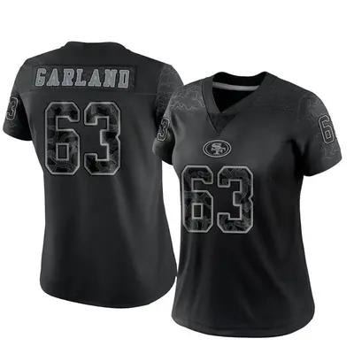 Women's Limited Ben Garland San Francisco 49ers Black Reflective Jersey