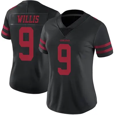 Women's Limited Brayden Willis San Francisco 49ers Black Alternate Vapor Untouchable Jersey