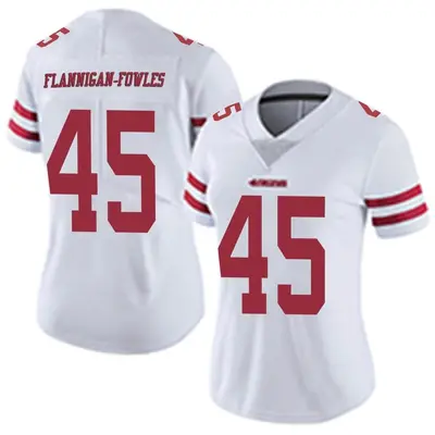 Women's Limited Demetrius Flannigan-Fowles San Francisco 49ers White Vapor Untouchable Jersey