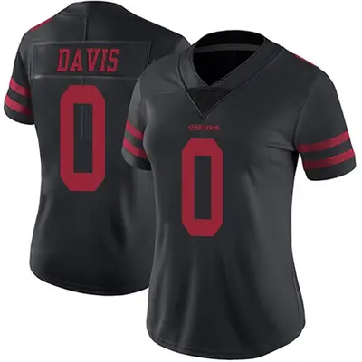 Women's Limited Khalil Davis San Francisco 49ers Black Alternate Vapor Untouchable Jersey