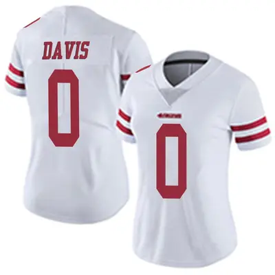 Women's Limited Khalil Davis San Francisco 49ers White Vapor Untouchable Jersey