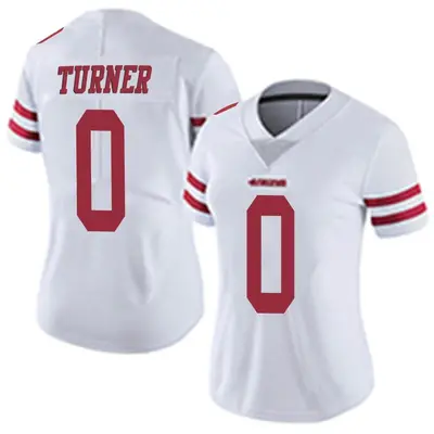 Women's Limited Malik Turner San Francisco 49ers White Vapor Untouchable Jersey