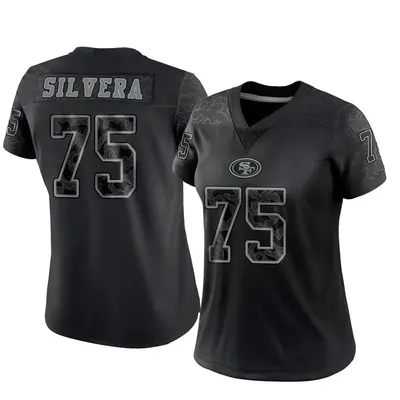 Women's Limited Nesta Jade Silvera San Francisco 49ers Black Reflective Jersey