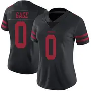 Women's Limited Russell Gage San Francisco 49ers Black Alternate Vapor Untouchable Jersey