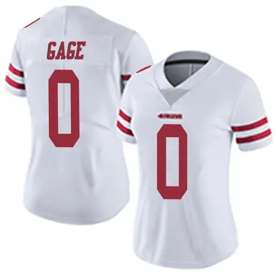 Women's Limited Russell Gage San Francisco 49ers White Vapor Untouchable Jersey