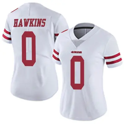 Women's Limited Taylor Hawkins San Francisco 49ers White Vapor Untouchable Jersey