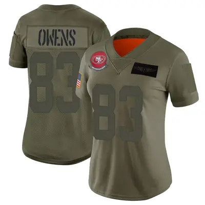 Women's Limited Terique Owens San Francisco 49ers Camo 2019 Salute to Service Jersey