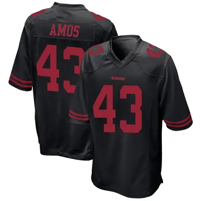 Youth Game Adrian Amos San Francisco 49ers Black Alternate Jersey