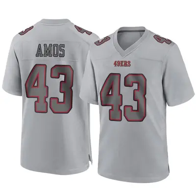 Youth Game Adrian Amos San Francisco 49ers Gray Atmosphere Fashion Jersey