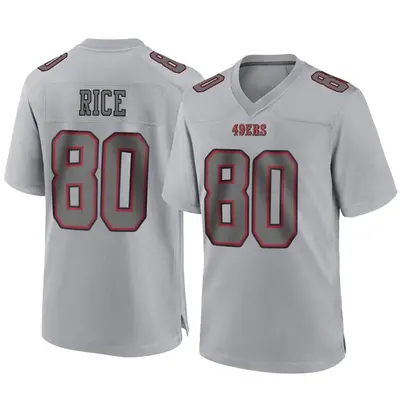 Youth Game Jerry Rice San Francisco 49ers Gray Atmosphere Fashion Jersey