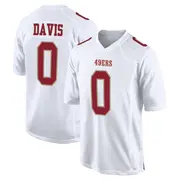 Youth Game Khalil Davis San Francisco 49ers White Fashion Jersey