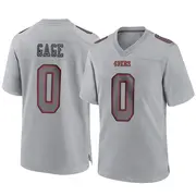 Youth Game Russell Gage San Francisco 49ers Gray Atmosphere Fashion Jersey