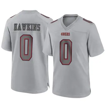 Youth Game Taylor Hawkins San Francisco 49ers Gray Atmosphere Fashion Jersey