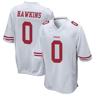 Youth Game Taylor Hawkins San Francisco 49ers White Jersey