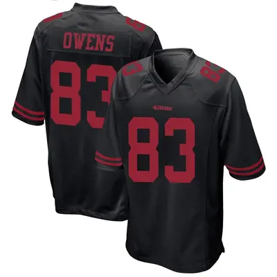 Youth Game Terique Owens San Francisco 49ers Black Alternate Jersey