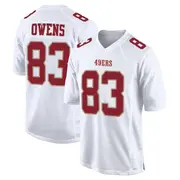 Youth Game Terique Owens San Francisco 49ers White Fashion Jersey