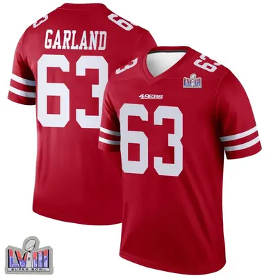 Youth Legend Ben Garland San Francisco 49ers Scarlet Super Bowl LVIII Patch Jersey